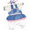 Medylove Vestido vaquero para bebé muñecas renacidas_1