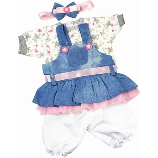 Medylove Vestido vaquero para bebé muñecas renacidas_1