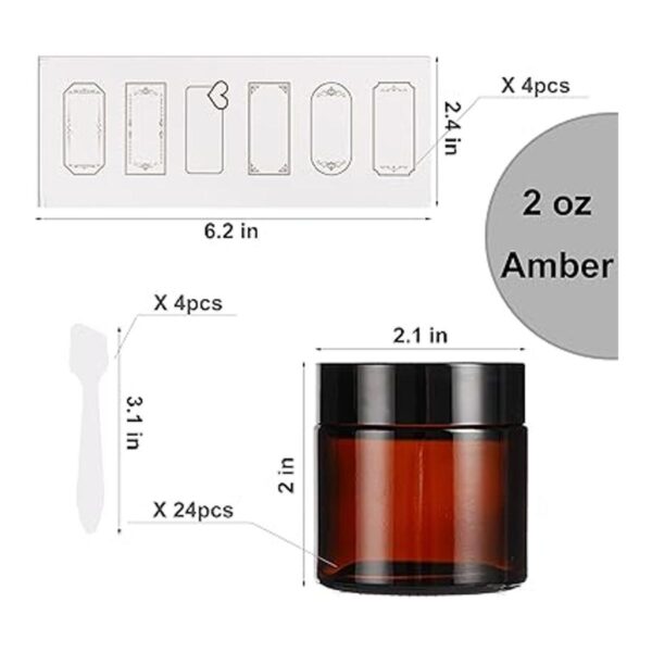 Mcupper Tarros de Vidrio Redondo 2oz Grupo MCCRGJ001_2