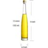 Maypink Botella de vidrio transparente paquete de 6_5