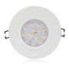 Maxxima Luz descendente de cardán LED redonda delgada de 4_3