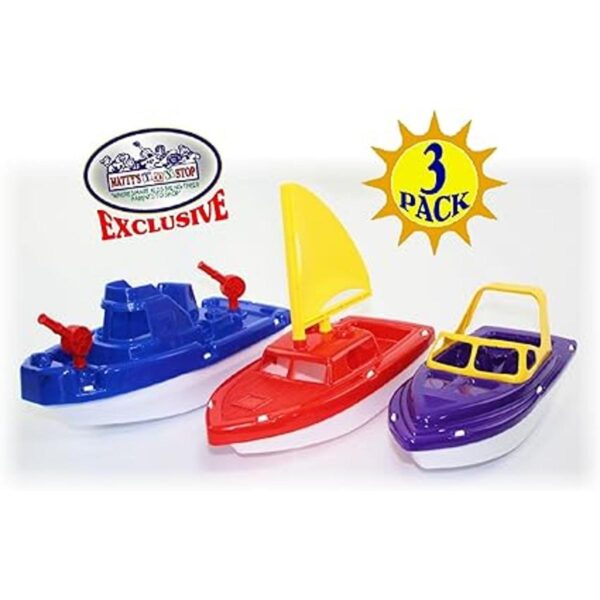 Mattys Toy Stop Juego de botes de plástico para velero_4