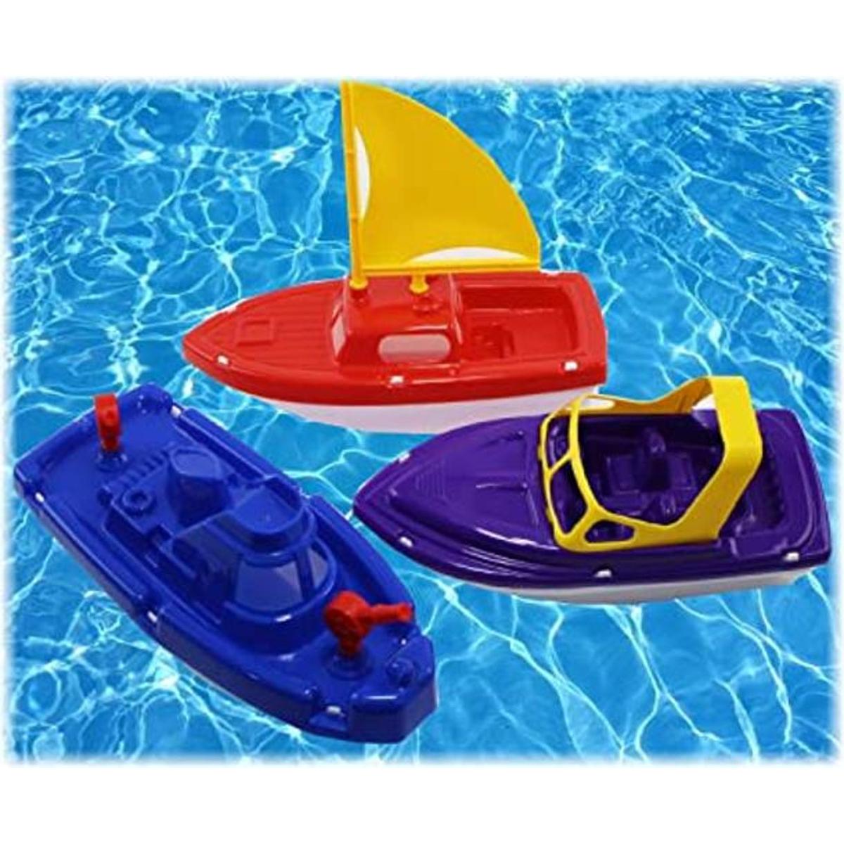 Mattys Toy Stop Juego de botes de plástico para velero