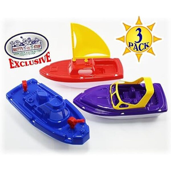 Mattys Toy Stop Juego de botes de plástico para velero_2