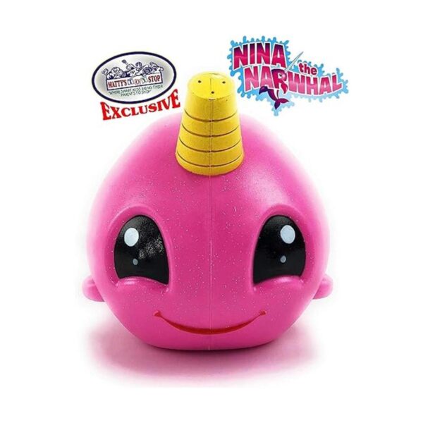 Mattys Toy Stop Nina The Narwhal Unicornio rosa del mar_3