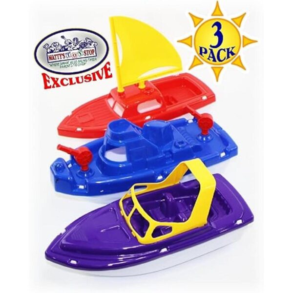 Mattys Toy Stop Juego de botes de plástico para velero_3