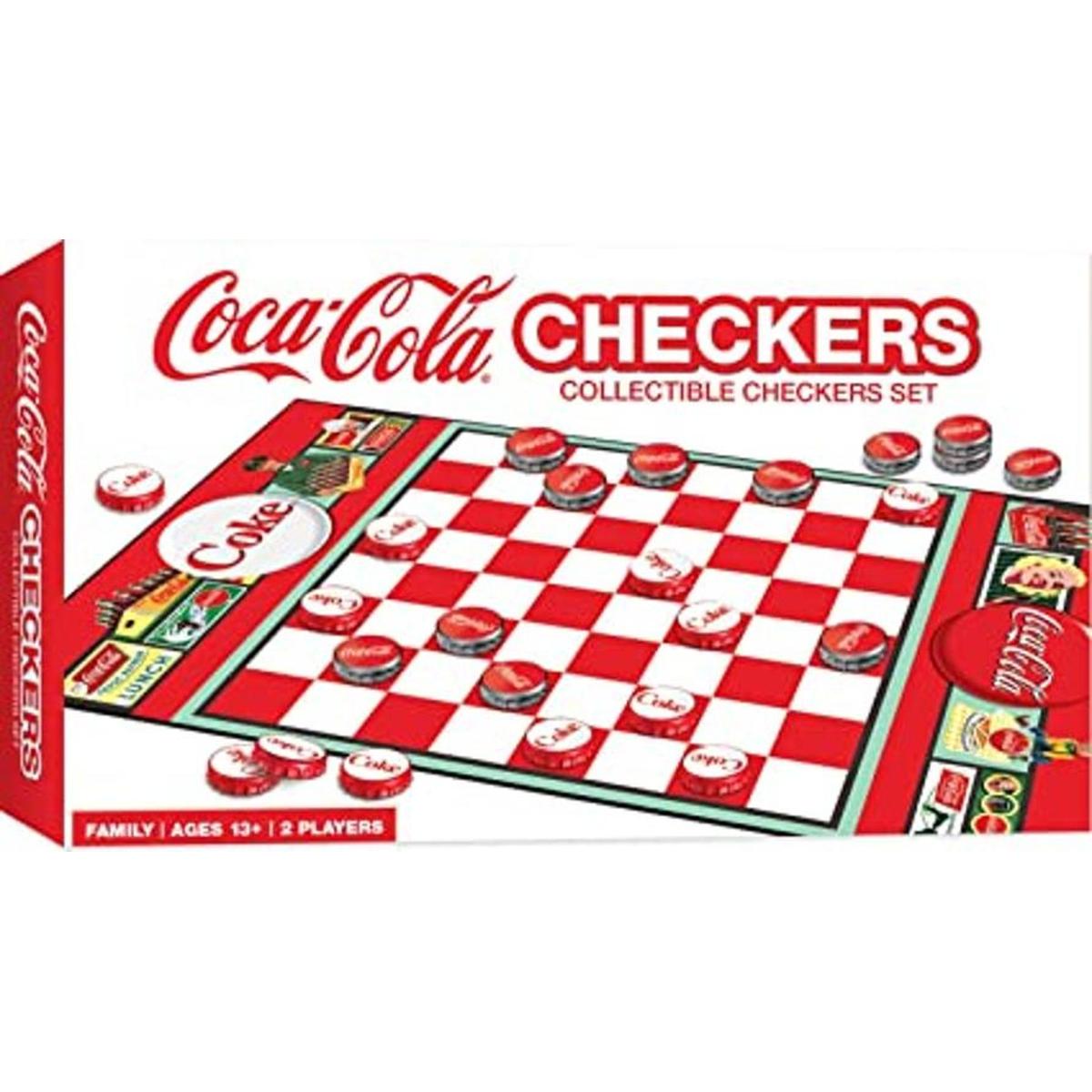 MasterPieces Juego familiar CocaCola Checkers Juego de