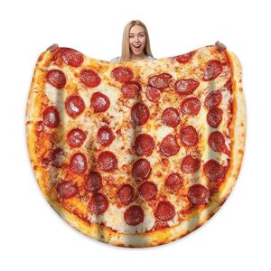 Manta de pizza para adultos tamaño Kdis divertida y_1