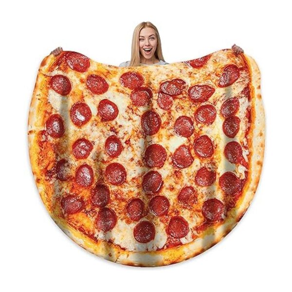Manta de pizza para adultos tamaño Kdis divertida y_1