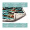 Manta de felpa suave Sherpa para bebé reversible con