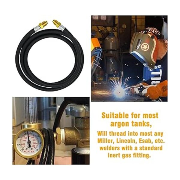 Manguera de medidor de flujo de soldadura de gas inerte_2