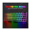 Manbasnake Pudding Keycaps Juego de teclas PBT con capa