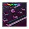 Manbasnake Pudding Keycaps Juego de teclas PBT con capa