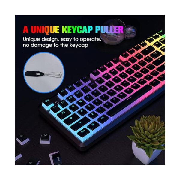 Manbasnake Pudding Keycaps Juego de teclas PBT con capa