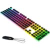 Manbasnake Pudding Keycaps Juego de teclas PBT con capa