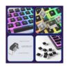 Manbasnake Pudding Keycaps Juego de teclas PBT con capa