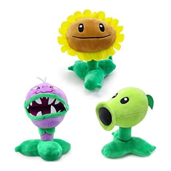 Maikerry Juguete de peluche de 3 piezas de plantas y_1