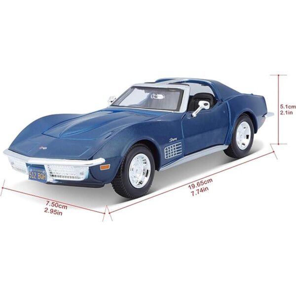 Maisto Chevrolet Corvette 124 Edición Especial 1970 Azul_2