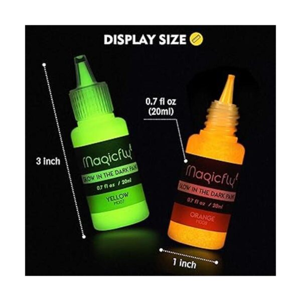Magicfly Pintura que brilla en la oscuridad 10 colores_6