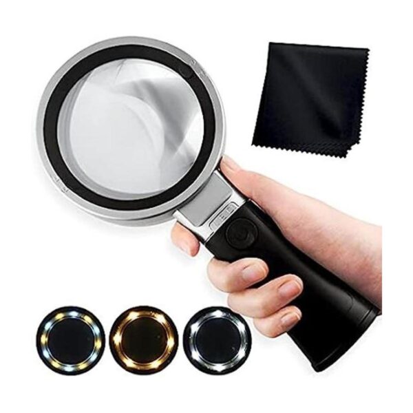 Magdepo Lupa de lectura con 10 luces LED SMD con 12_1