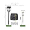 Maggift Bombillas LED solares de estilo vintage para