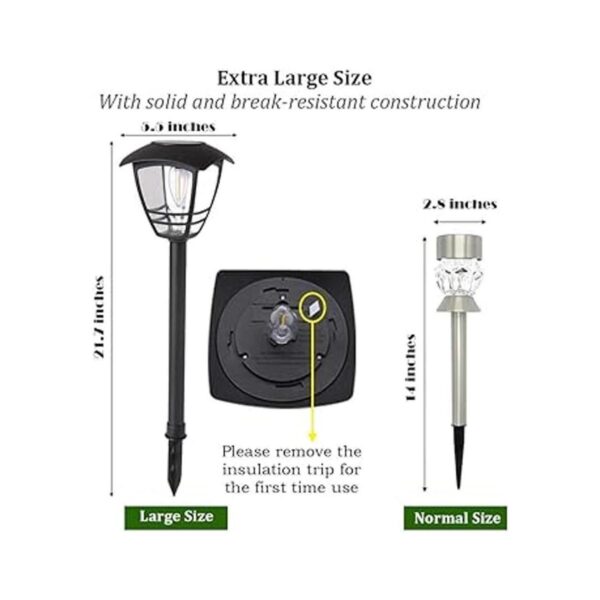 Maggift Bombillas LED solares de estilo vintage para