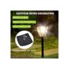 Maggift Bombillas LED solares de estilo vintage para