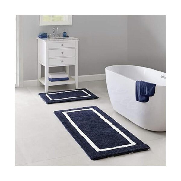 Madison Park Bittman Alfombra de baño reversible de pelo_2