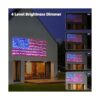 MZD8391 Luces solares de bandera estadounidense Enchufe y