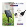 MZD8391 Luces solares de bandera estadounidense Enchufe y