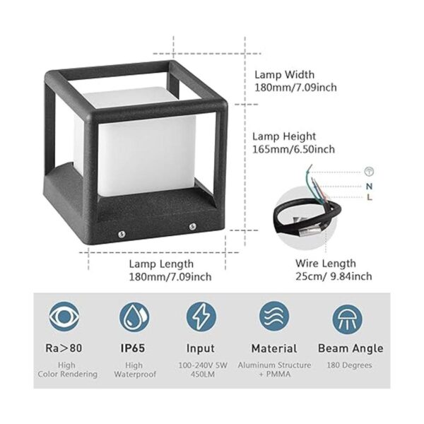 MVBT Lámpara de tapa de poste para exteriores moderna_4