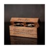 MUUJEE Home is With You Caja de doble anillo de madera_5