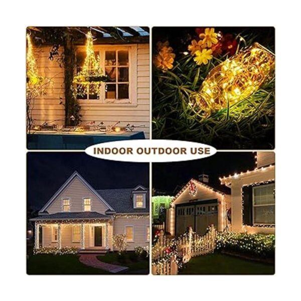 MUMUXI Paquete de 4 luces LED de 20 pies funciona con