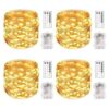 MUMUXI Paquete de 4 luces LED de 20 pies funciona con