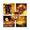 MUMUXI Paquete de 4 luces LED de 20 pies funciona con