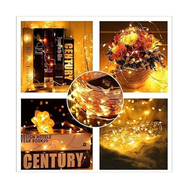 MUMUXI Paquete de 4 luces LED de 20 pies funciona con