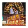 MUMUXI Paquete de 4 luces LED de 20 pies funciona con
