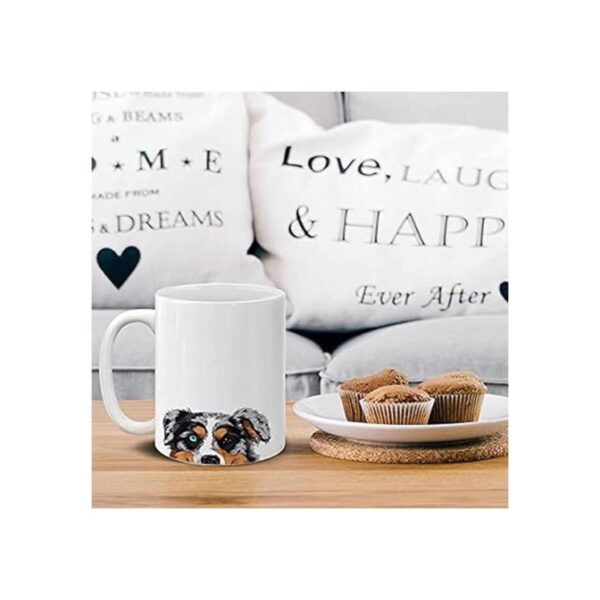 MUGBREW Merle Aussie Taza de café de cerámica de perro_5