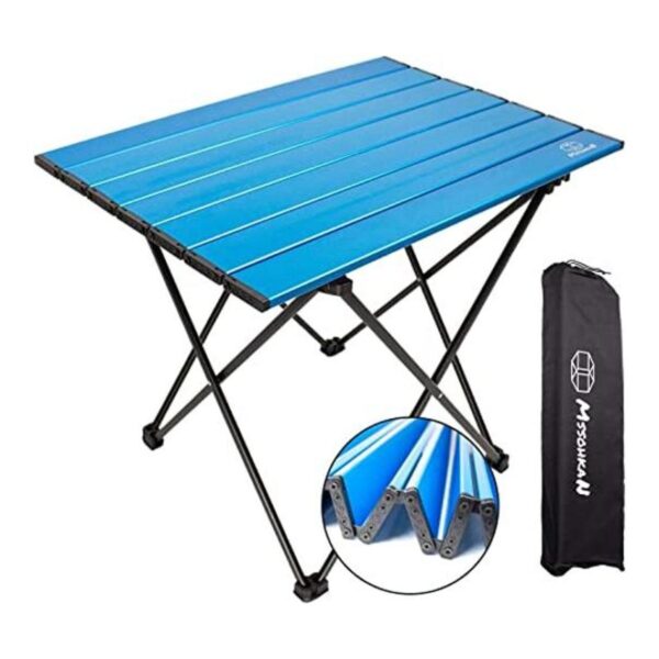 MSSOHKAN Mesa de camping plegable portátil para campamento_1