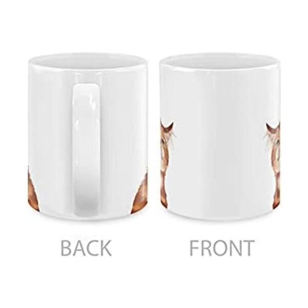 MUGBREW Cute Smirking Orange Tabby Cat Taza de café de