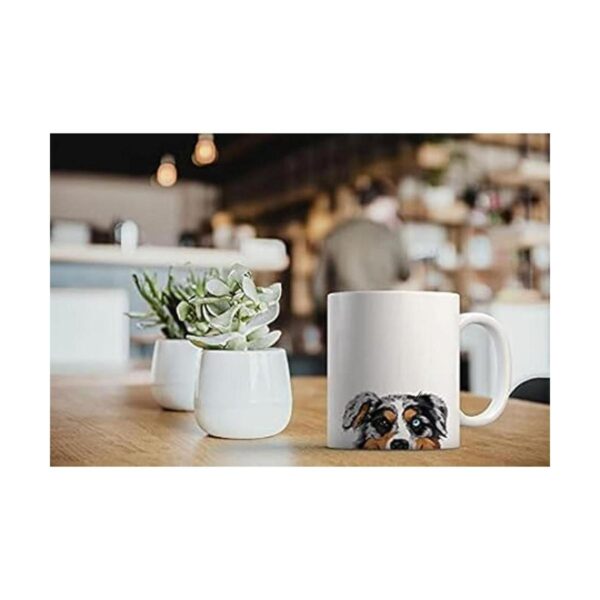 MUGBREW Merle Aussie Taza de café de cerámica de perro_6