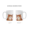 MUGBREW Cute Smirking Orange Tabby Cat Taza de café de