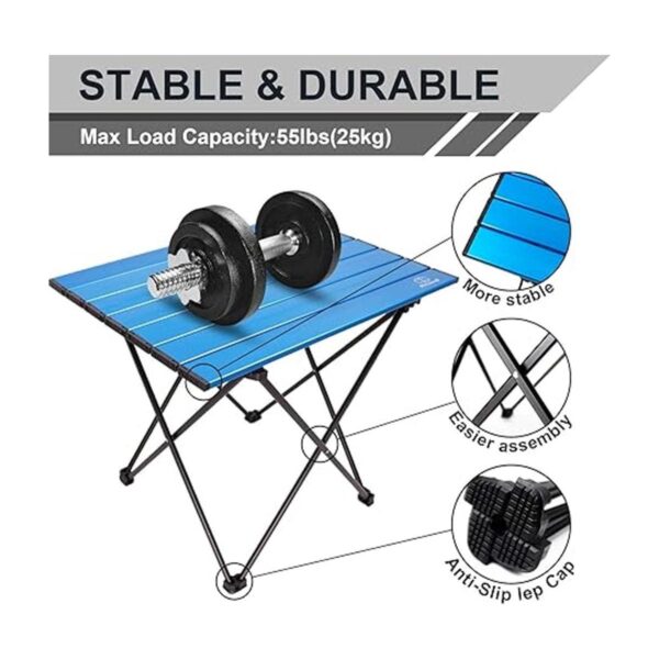 MSSOHKAN Mesa de camping plegable portátil para campamento_2