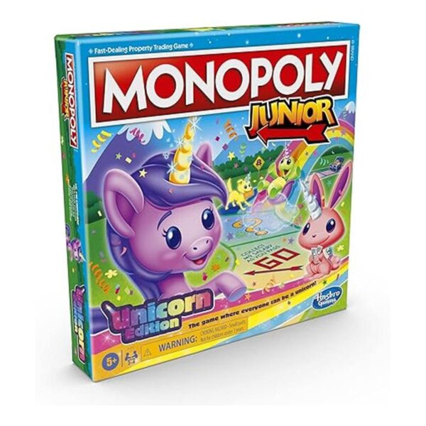 MONOPOLY Junior Juego de mesa Unicorn Edition para 2 a 4_2