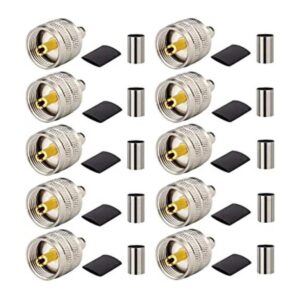 MOOKEERF Conector de crimpado macho PL259 conector_1