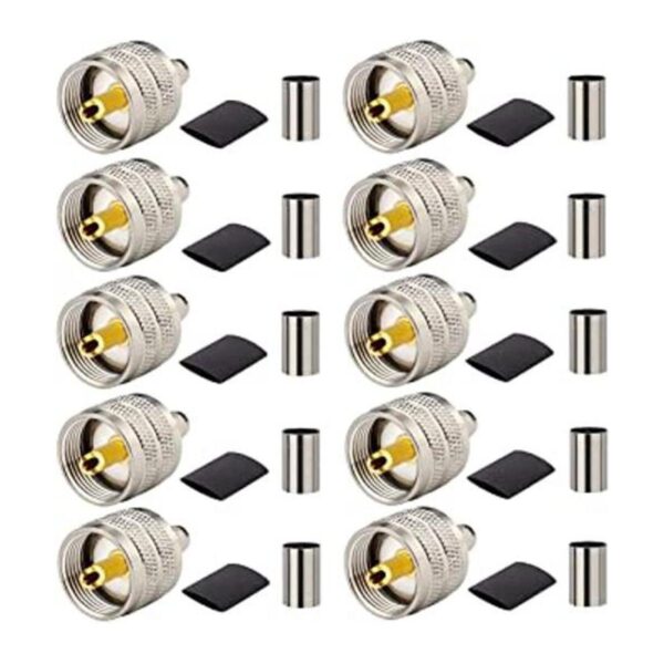 MOOKEERF Conector de crimpado macho PL259 conector_1
