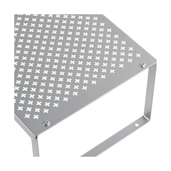 MOOACE Juego de 4 estantes apilables expandibles para