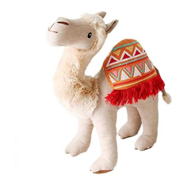 MON AMI Peluche de camello con manta tribal beige con_1