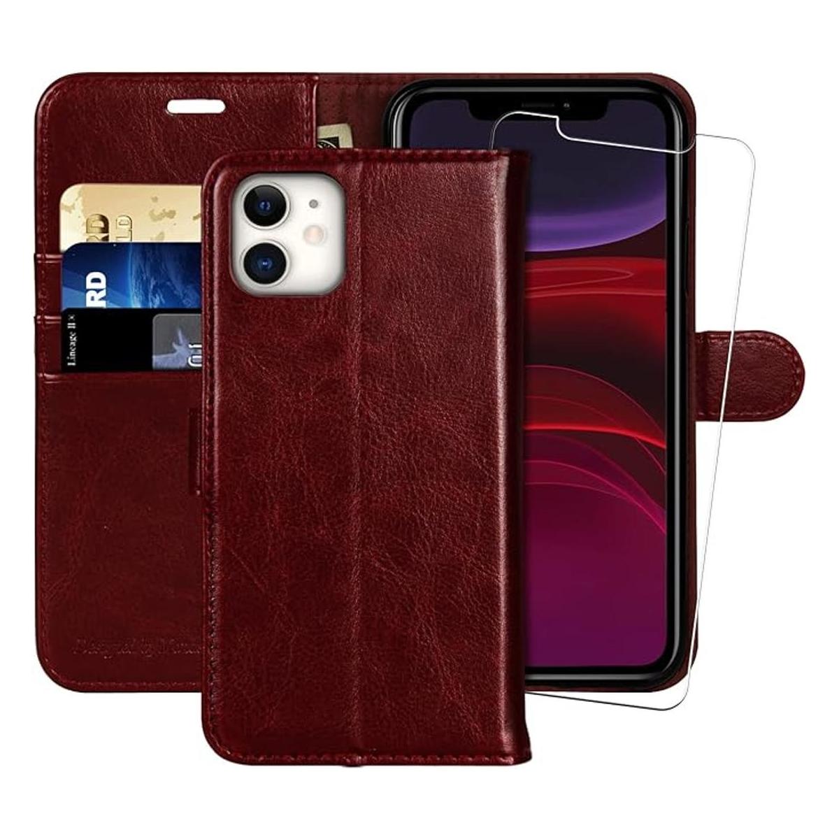 MONASAY Funda tipo cartera para iPhone 12 Mini 5G de 5.4