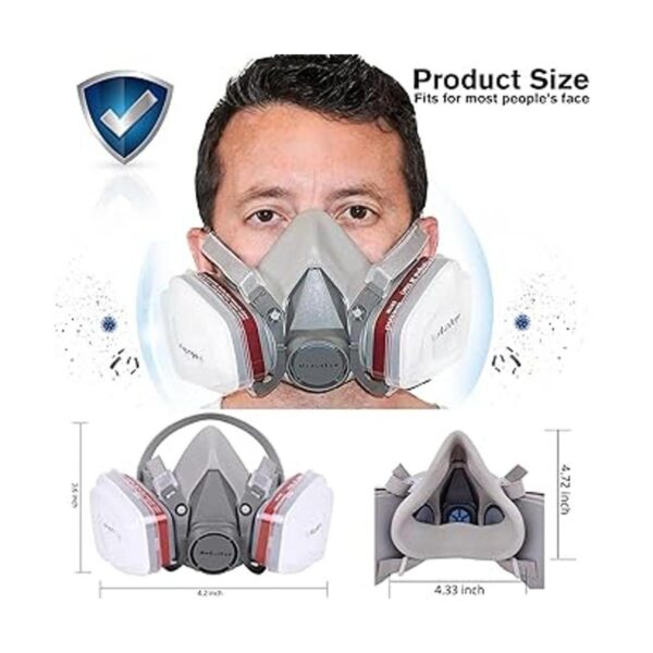 MODUSKYE Respirador reutilizable de media pieza frontal_2